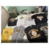 SPORT SHIRTS INCLUDING STEELERS AND PENGUINS
