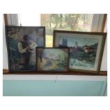 THREE PICTURES MAN AND WOMAN HOLDING HANDS UNDER