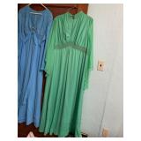 BLUE VINTAGE NOEL SOPHISTICATES GOWN WITH