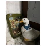 HEINZ TRAY HAS RUST AREA, DUCK COOKIE JAR