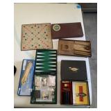 SCRABBLE GAME AND BACKGAMMON