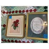 FRAMED ROSES AND VERSE
