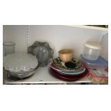 GLASS DISH, EGG HOLDER, FOOD STORAGE, PLASTIC