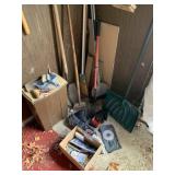 SHOVELS, RAKES, WASTE CAN, BROOM, SAW, EDGE TOOL,