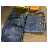 LEVI JEANS 3632 PAIRS OF WRANGLER SHORTS, TWO