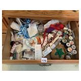 THREAD PIN CUSHIONS BUTTERFLY TIN ETC.