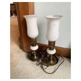 TWO DRESSER LAMPS