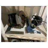 CIRCULAR SAW, OILER, CAULK GUN, PALM SANDER