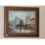 WINDMILL OIL PAINTING IN WOOD FRAME 31W X 27H