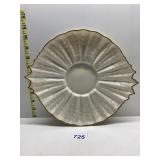 11" BELLEEK BLACK MARK PLATE