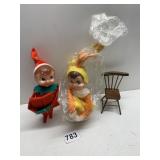 ELVES ON THE SHELVES AND MINI CHAIR