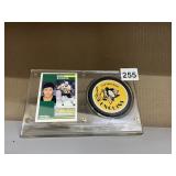 JIM PAEK AUTOGRAPH PUCK AND 91 & 92 ROOKIE CARD