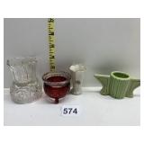 GROUP OF 4 VINTAGE TOOTHPICK HOLDERS