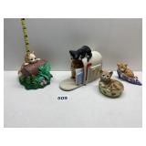 GROUP OF FOUR CATS TWO LENOX NO BOXES