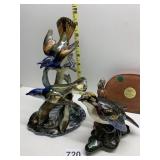 STANGL 3490 BIRD FIGURINE AND 2ND FIGURINE BY