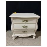 WHITE PAINTED NIGHT STAND 24" H X 24" W X 15" D