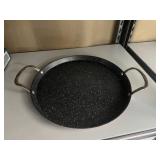 13" ENAMELED FRY PAN, BELIEVED TO BE NEW