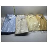 4 SHIRTS DRY CLEANED READY TO WEAR