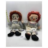 TWO RAGGEDY DOLLS