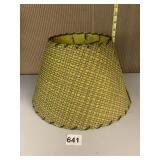 MID CENTURY MODERN YELLOW CLIP-ON LAMPSHADE