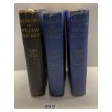 3 BOOKS MEMOIRS OF WILLIAM HICKEY 1749 TO 1775 &
