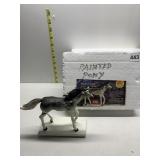 PAINTED MAJESTIC WOLVES FIGURING HORSE 6 INCHES