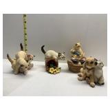 LENOX LAUNDRY DAY KITTEN, KITTEN WITH PUPPY,