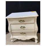 WHITE PAINTED NIGHT STAND 24" H X 24" W X 15" D