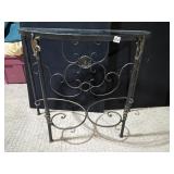 FLAT WALL IRON BASE TABLE W/ FLAT WALL 30" H X