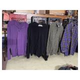 PRONTO-UOMO XL SWEATER, BOSS PURPLE SHIRT, ETC.