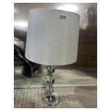 ACRYLIC BALL CENTER LAMP LIKE NEW W/ SHADE