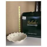 BELLEEK ACCENT DISH - TARA NEW IN ORIGINAL BOX