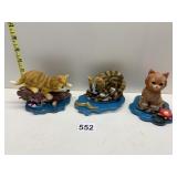 THREE CATS ALL FROM THE PURRFECT COLLECTION GONE