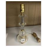 GLASS LAMP 1 BALL CHIPPED ON TOP