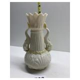 BELLEEK DOLPHIN SPILL VASE 6.25" H