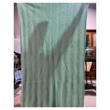 MINT GREEN HAND CROCHETED BLANKET