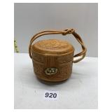 PETITE TOLE LEATHER PURSE W/ MIRROR INTERIOR