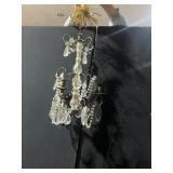 CRYSTAL CHANDELIER W/ DRAPE DESIGN CRYSTALS 24" X