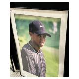 TIGER WOOD FRAMED 36.5 X 24.5