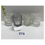 GROUP OF 4 VINTAGE TOOTHPICK HOLDERS