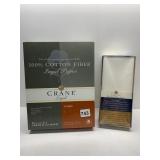 100% COTTON FIBER LEGAL PAPER BY CRANE IVORY