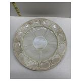 BELLEEK SHELL BORDER 8 INCH PLATE GREEN MARK