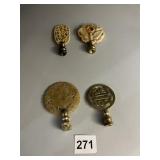 4 LAMP FINIALS INCLUDED CARVED STONE