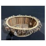 OVAL PINECONE BASKET HAND CRAFTED 18 X 15