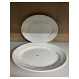 2 IRONSTONE PLATES