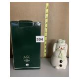 BELLEEK SNOWMAN CANDLE HOLDER NEW IN ORIGINAL BOX