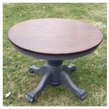 OAK TABLE PAW FEET TABLE 42W X 30H TO BE PICKED UP