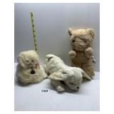 3 STUFFED ANIMALS MIAMI TRIAD CAT, ANIMALS