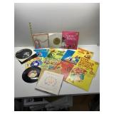 45 RECORDS SNOW WHITE, LITTLE SIR ECHO, PUFF THE