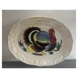 TURKEY PLATTER 18.5" X 14" CHIP ON EDGE